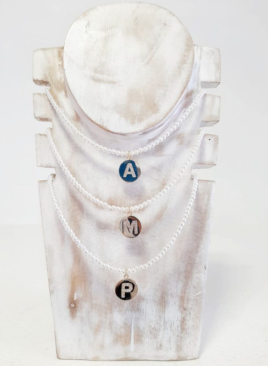 Collar Inicial Perlas - Imagen 2