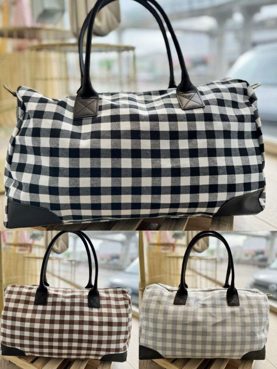 Bolso Vichy Bordado - Imagen 2