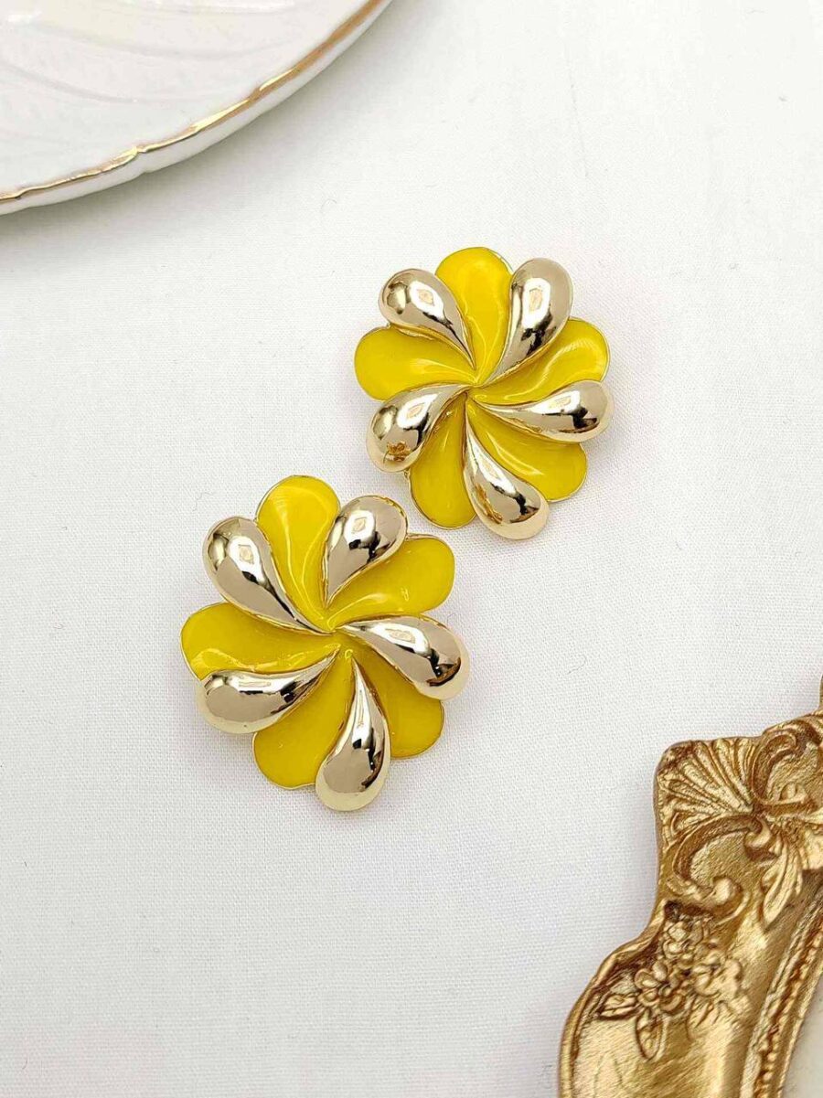 Pendientes Flor Amarillo
