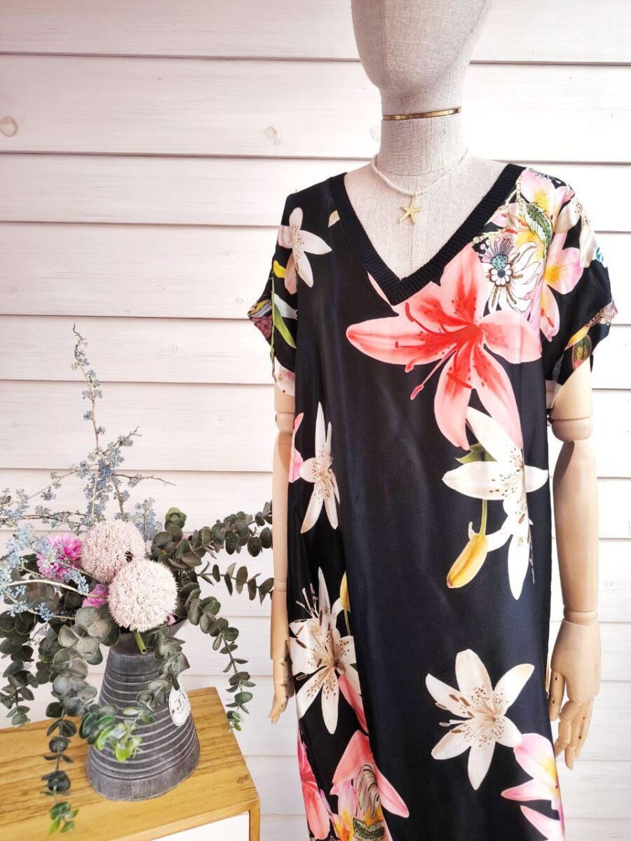 Vestido Orchidée Negro