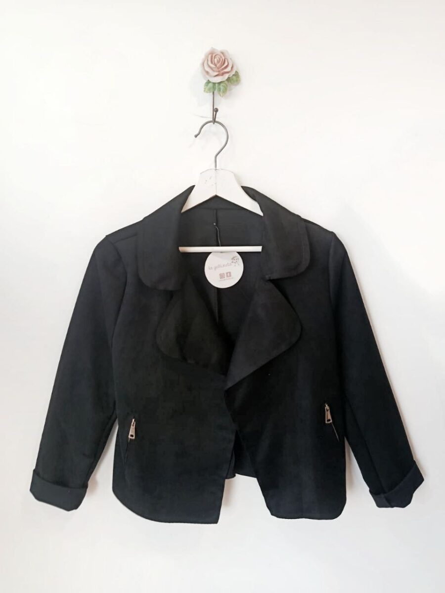 Chaqueta Antelina Negra