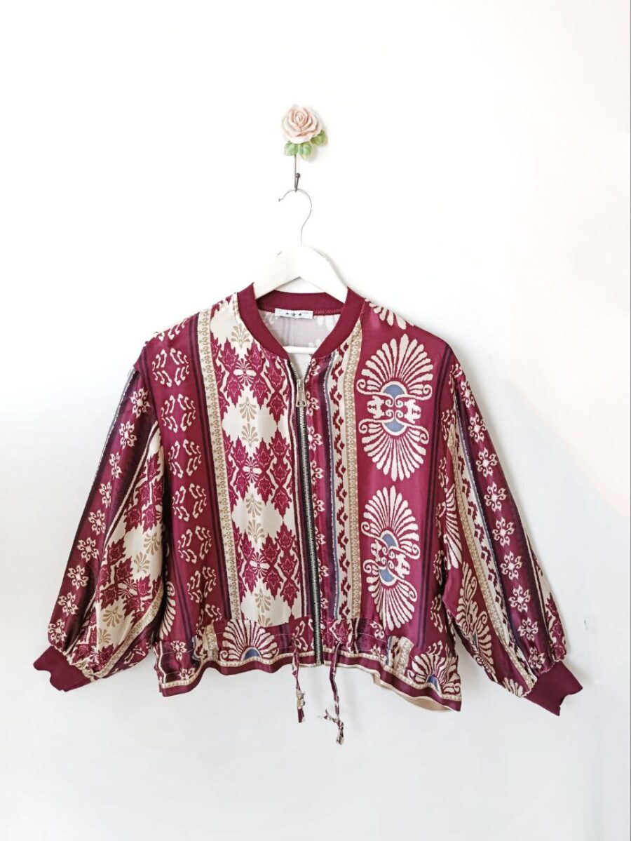 Bomber Étnica Burdeos
