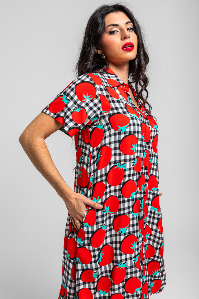 Vestido Pomodoro Corto - Imagen 3